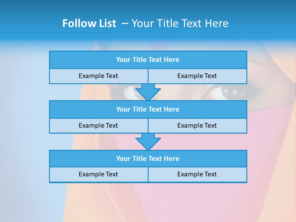 Face Of A Indian Woman. PowerPoint Template