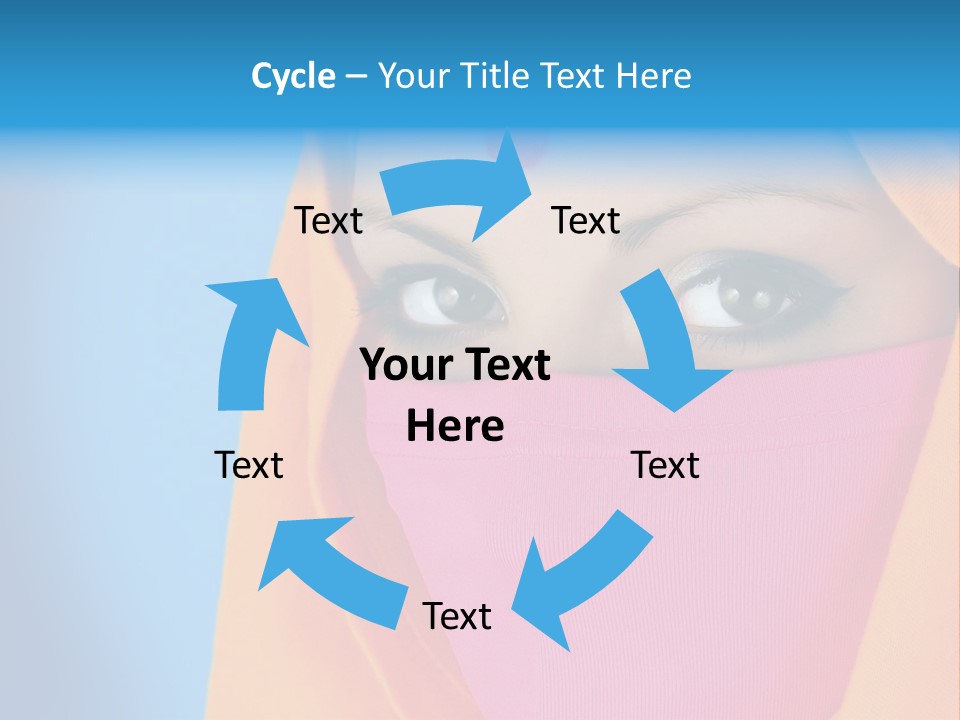 Face Of A Indian Woman. PowerPoint Template