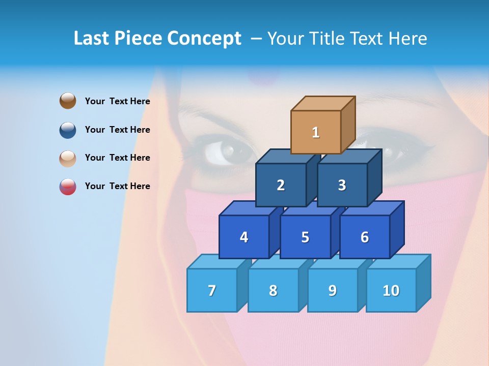 Face Of A Indian Woman. PowerPoint Template