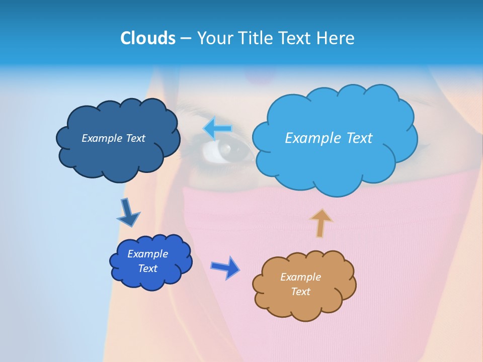 Face Of A Indian Woman. PowerPoint Template