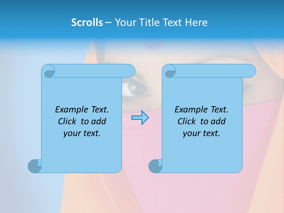 Face Of A Indian Woman. PowerPoint Template