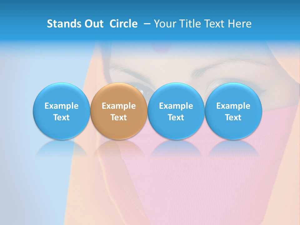 Face Of A Indian Woman. PowerPoint Template