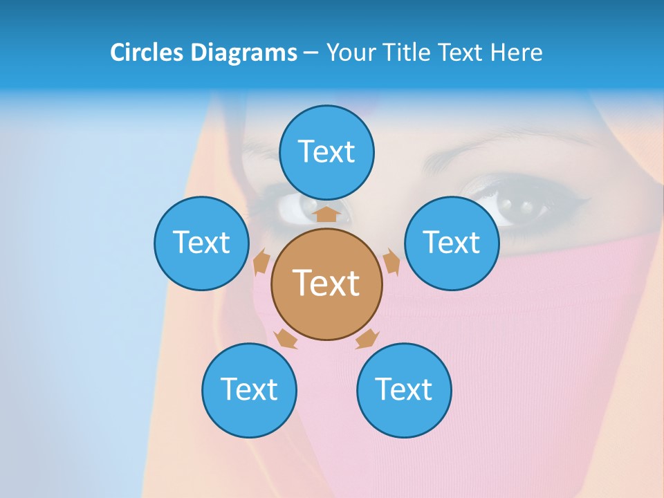 Face Of A Indian Woman. PowerPoint Template