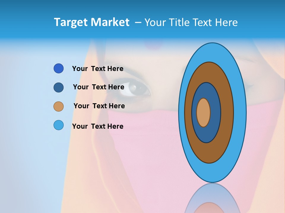 Face Of A Indian Woman. PowerPoint Template