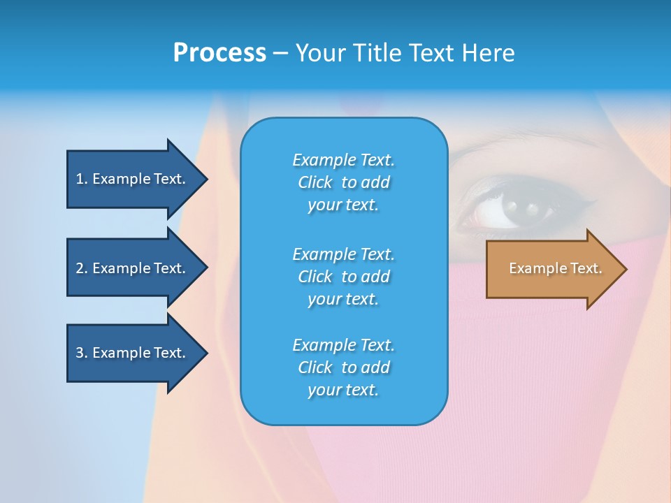 Face Of A Indian Woman. PowerPoint Template