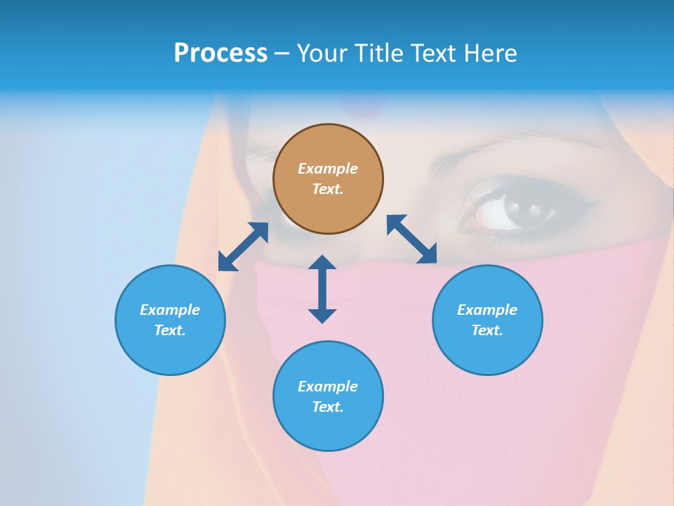 Face Of A Indian Woman. PowerPoint Template