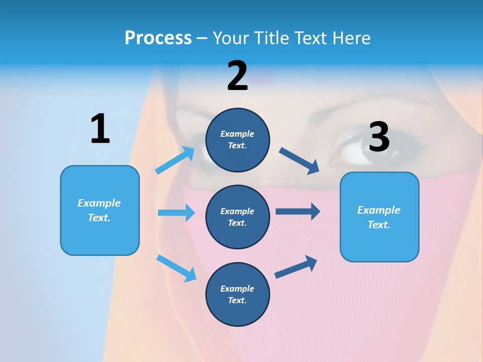 Face Of A Indian Woman. PowerPoint Template