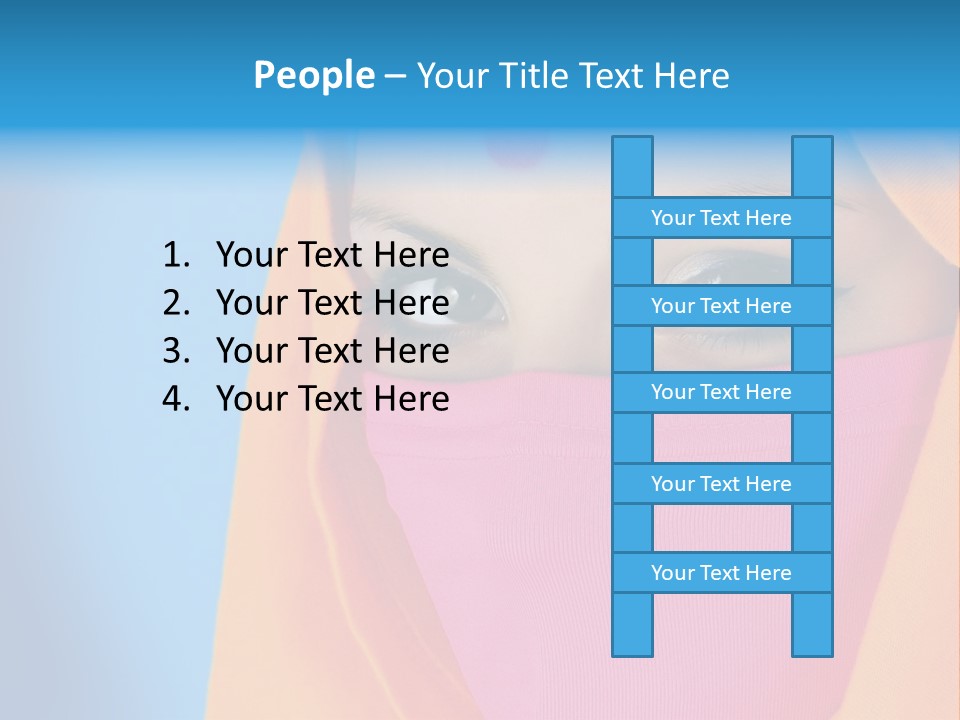 Face Of A Indian Woman. PowerPoint Template