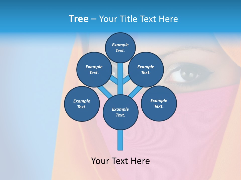 Face Of A Indian Woman. PowerPoint Template