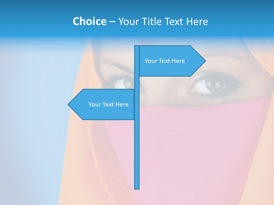 Face Of A Indian Woman. PowerPoint Template