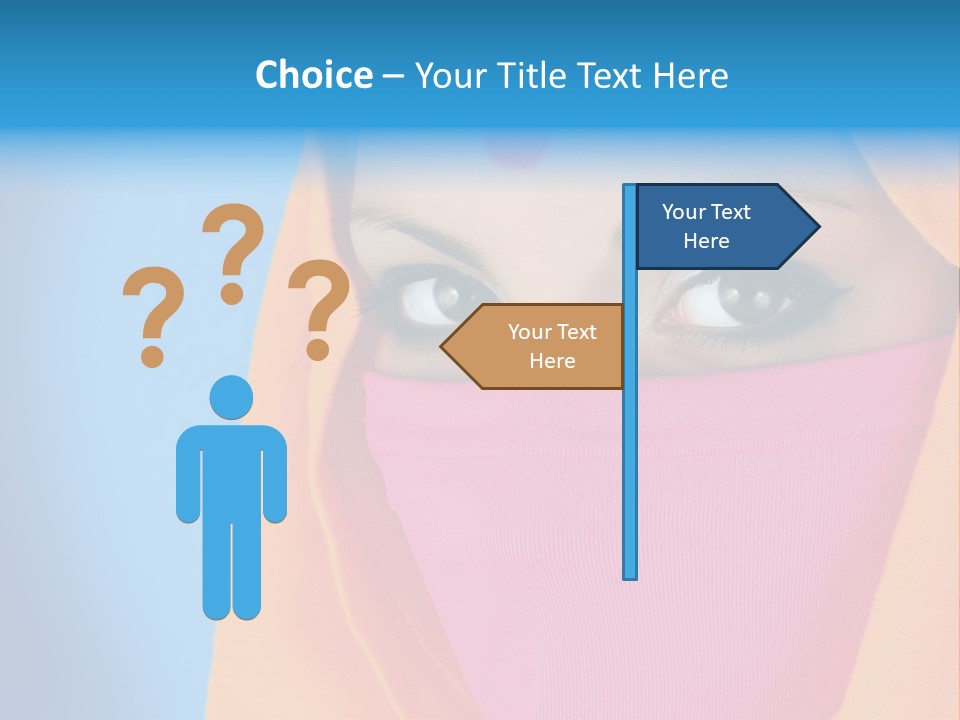 Face Of A Indian Woman. PowerPoint Template