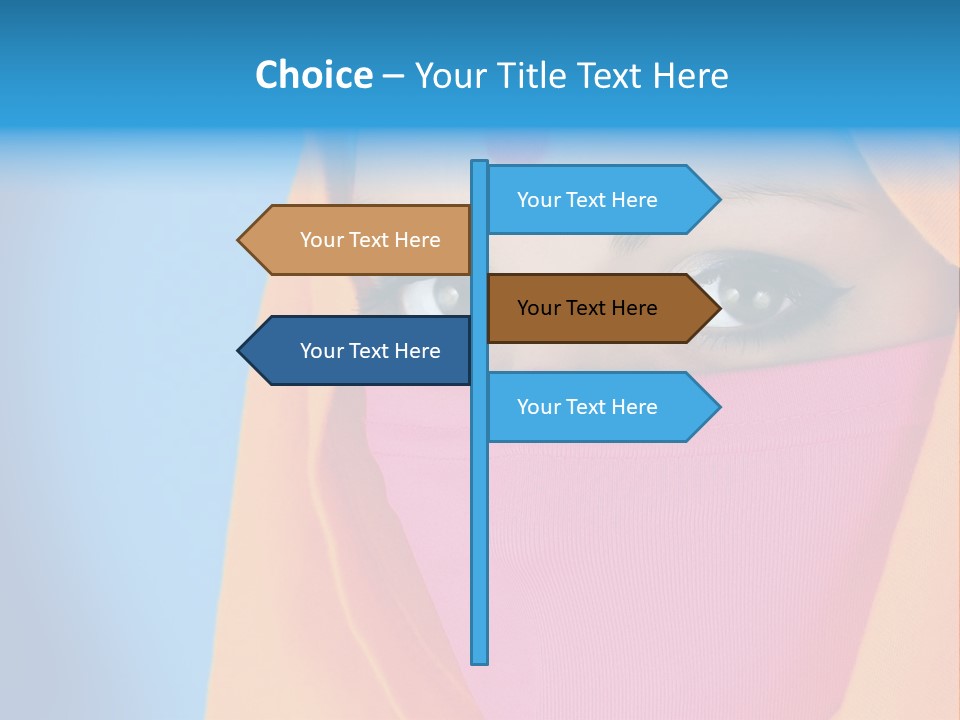 Face Of A Indian Woman. PowerPoint Template