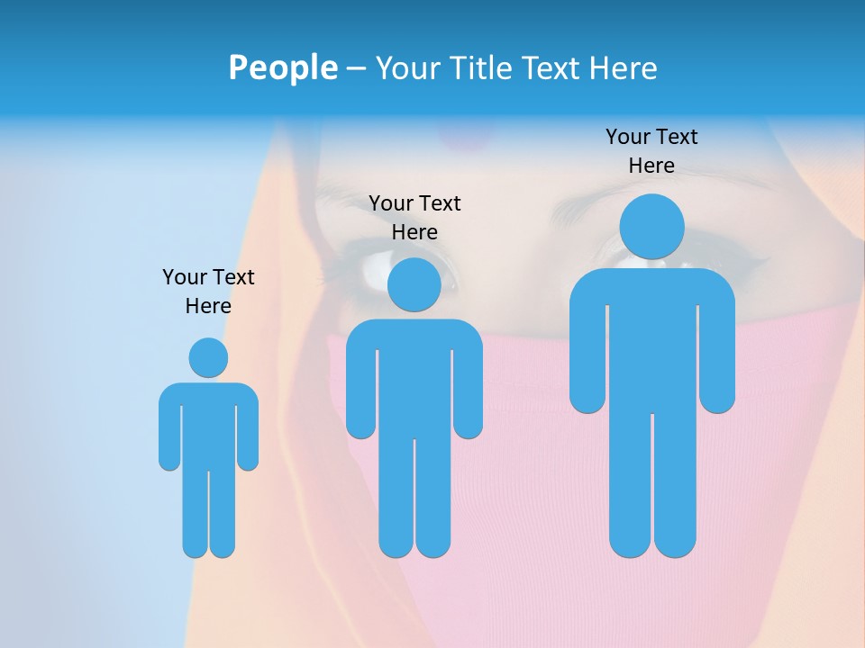 Face Of A Indian Woman. PowerPoint Template