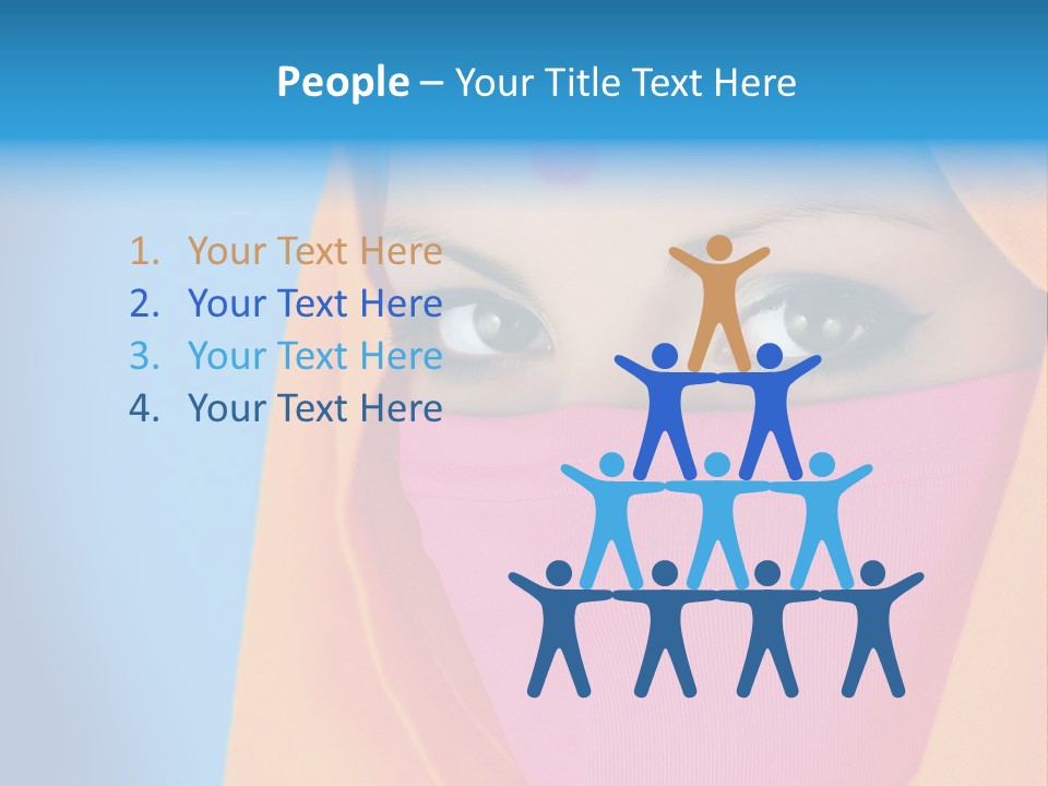 Face Of A Indian Woman. PowerPoint Template