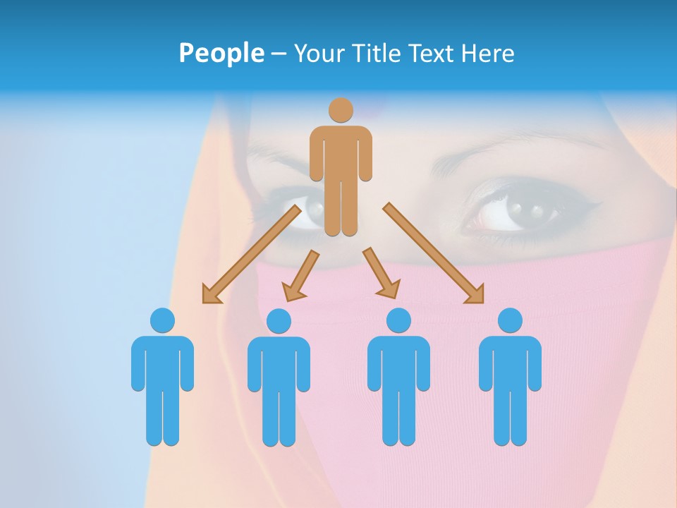 Face Of A Indian Woman. PowerPoint Template