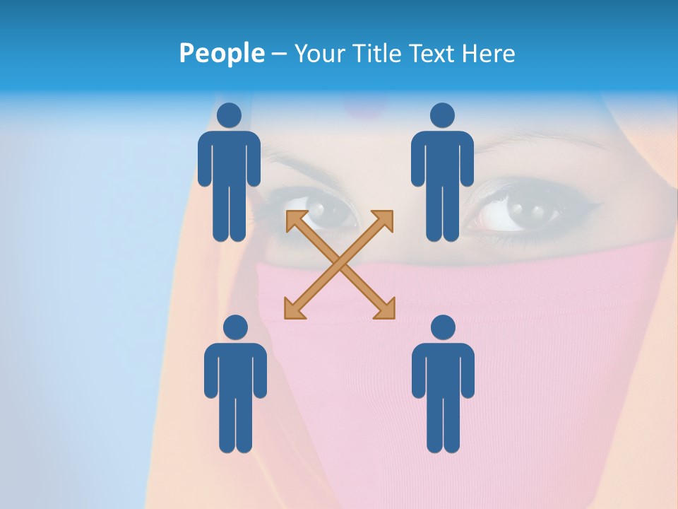 Face Of A Indian Woman. PowerPoint Template