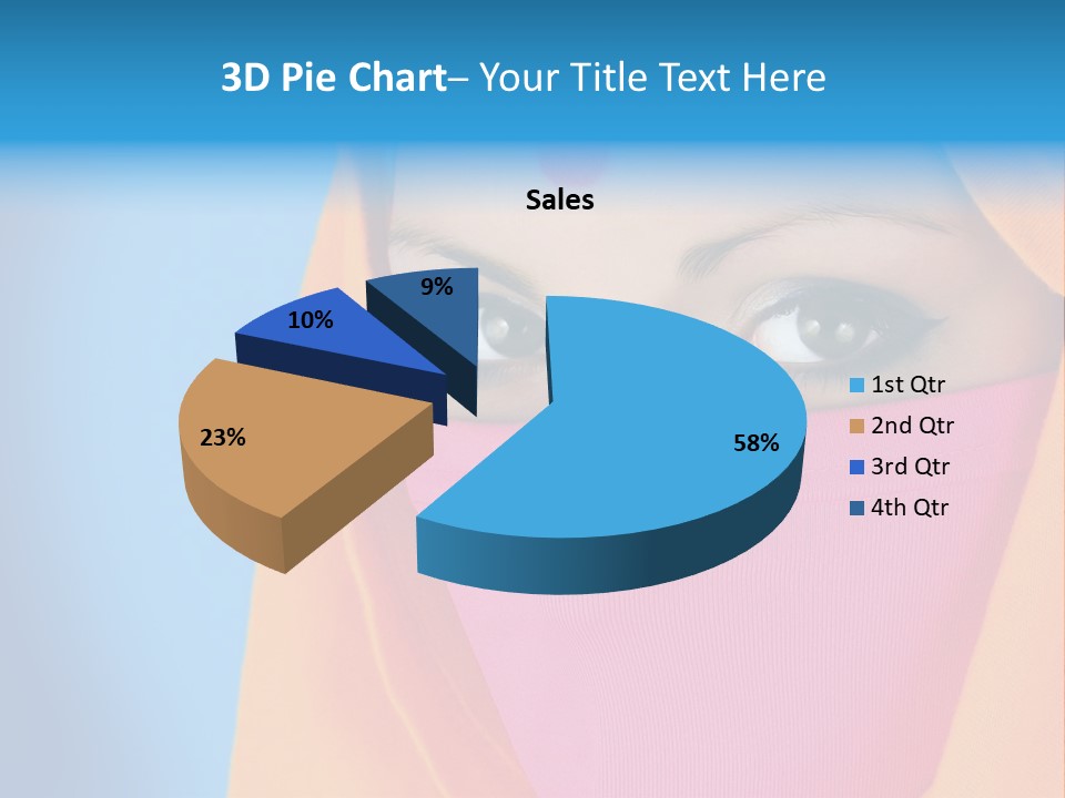 Face Of A Indian Woman. PowerPoint Template