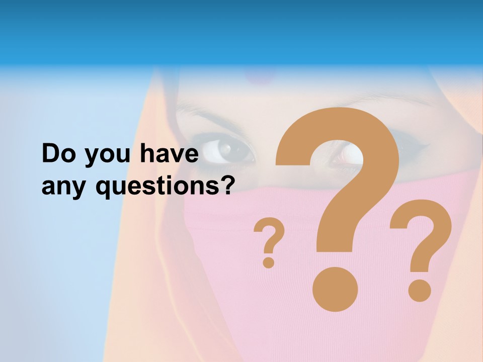 Face Of A Indian Woman. PowerPoint Template