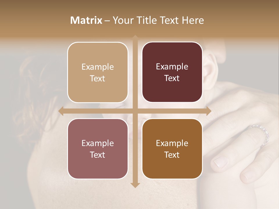 Baby Asleep On Mommas Shoulder PowerPoint Template