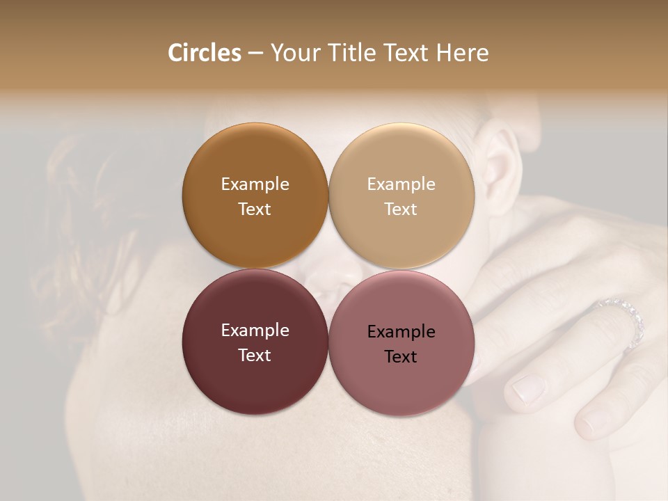 Baby Asleep On Mommas Shoulder PowerPoint Template