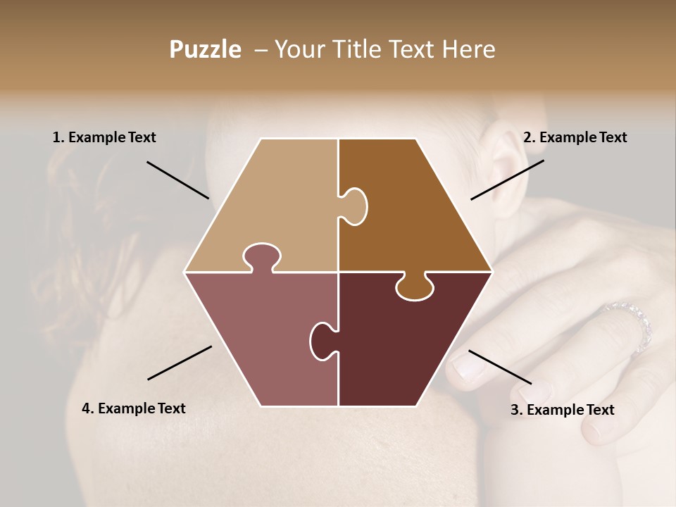 Baby Asleep On Mommas Shoulder PowerPoint Template