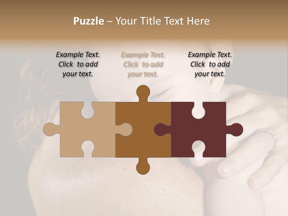 Baby Asleep On Mommas Shoulder PowerPoint Template