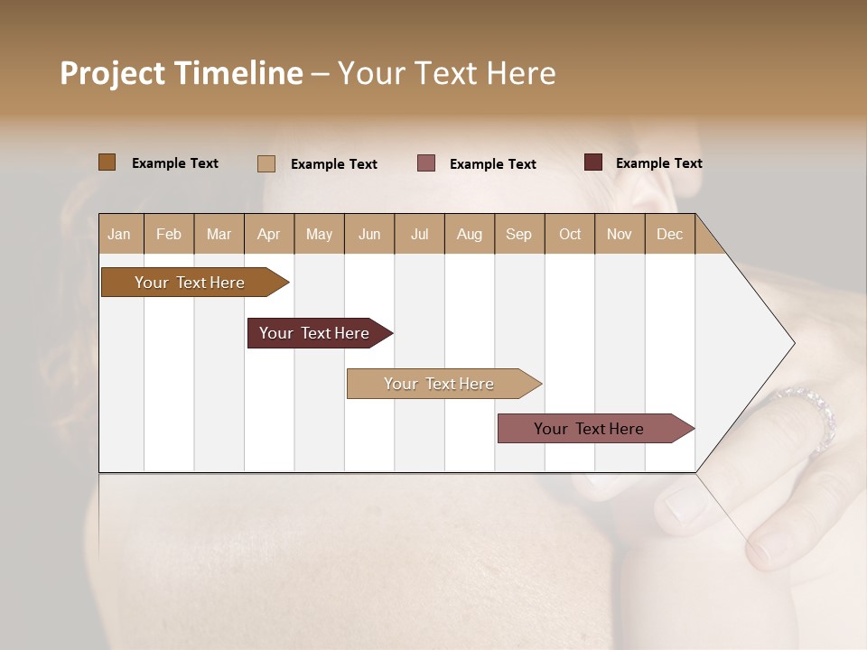 Baby Asleep On Mommas Shoulder PowerPoint Template