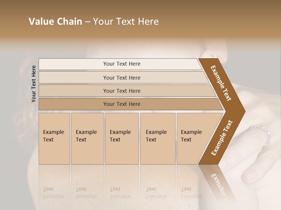 Baby Asleep On Mommas Shoulder PowerPoint Template