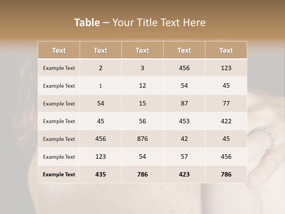 Baby Asleep On Mommas Shoulder PowerPoint Template