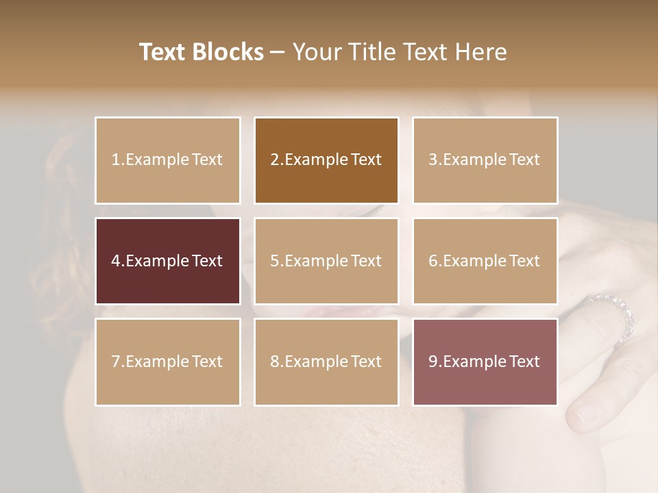 Baby Asleep On Mommas Shoulder PowerPoint Template