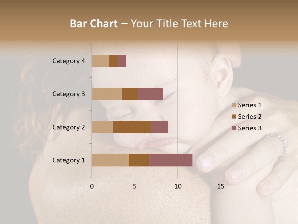 Baby Asleep On Mommas Shoulder PowerPoint Template