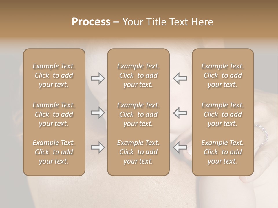 Baby Asleep On Mommas Shoulder PowerPoint Template