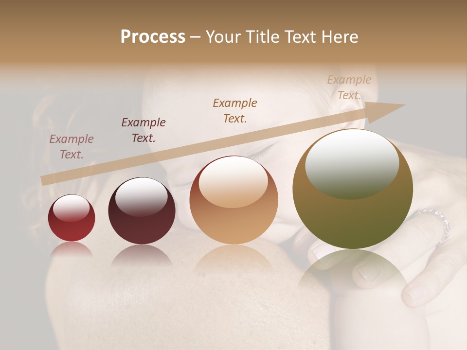 Baby Asleep On Mommas Shoulder PowerPoint Template