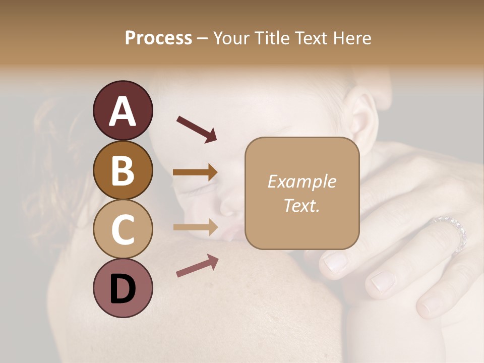 Baby Asleep On Mommas Shoulder PowerPoint Template