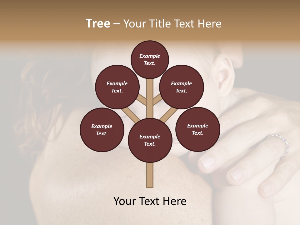 Baby Asleep On Mommas Shoulder PowerPoint Template