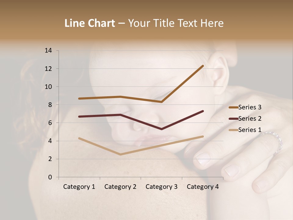 Baby Asleep On Mommas Shoulder PowerPoint Template