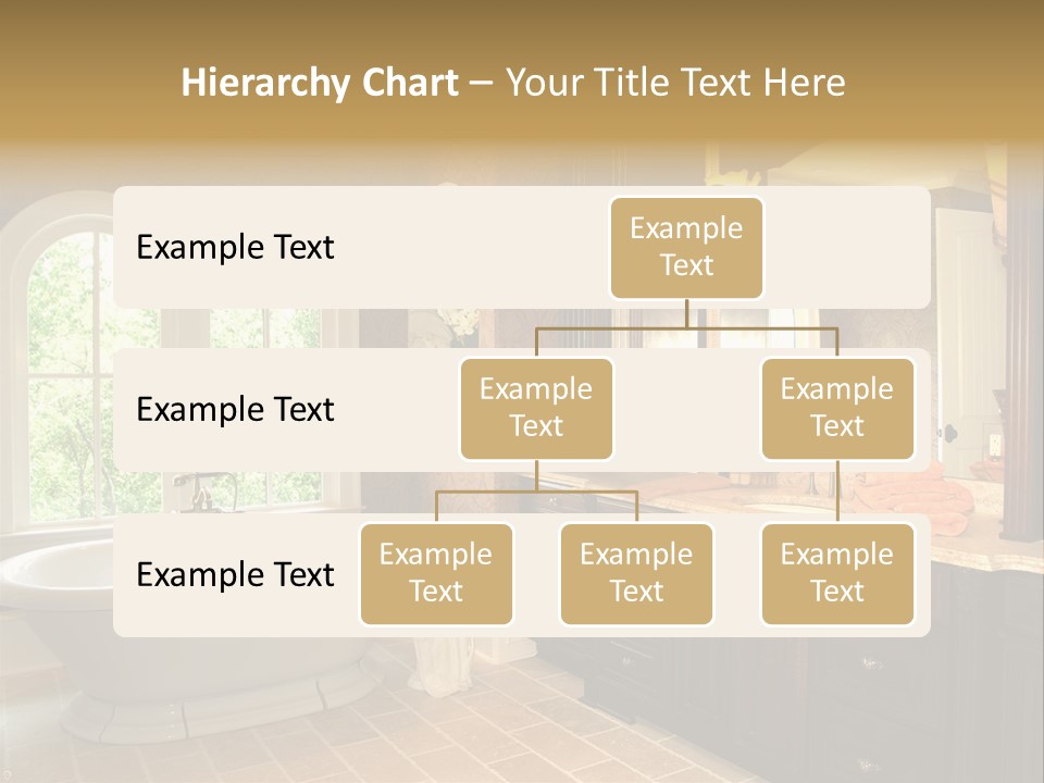 Luxury House Marble Bathroom In Window Light PowerPoint Template
