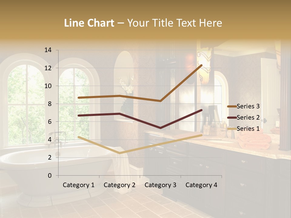 Luxury House Marble Bathroom In Window Light PowerPoint Template