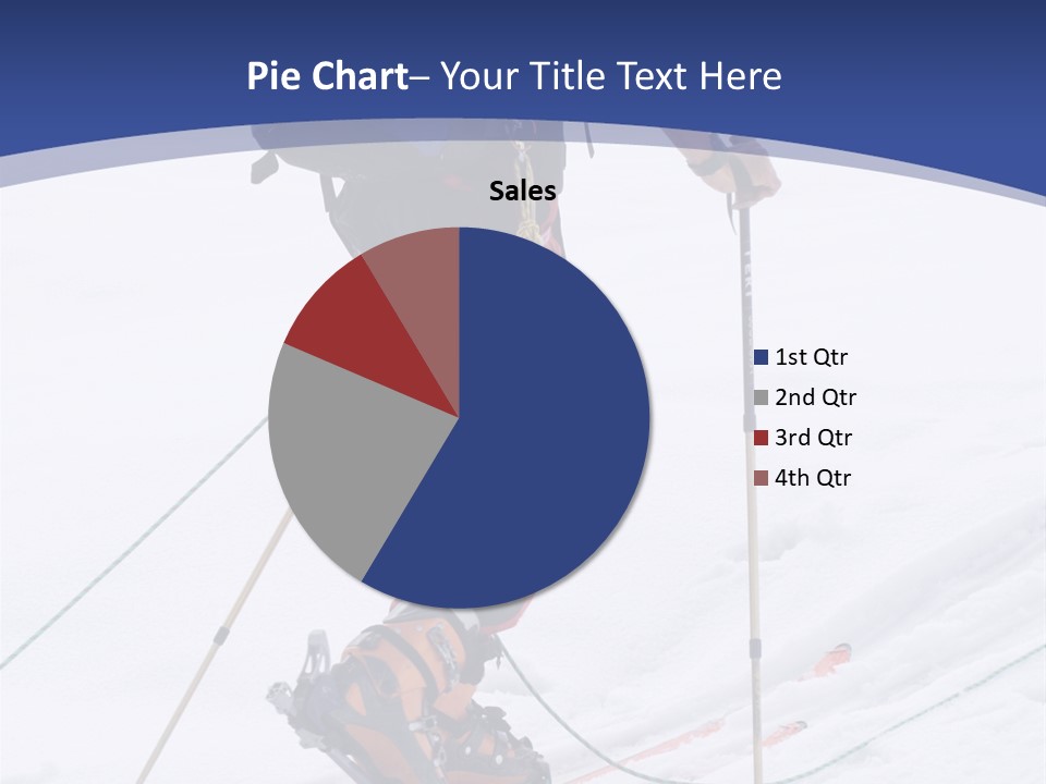 Scene From Walking On Mountain Top. PowerPoint Template