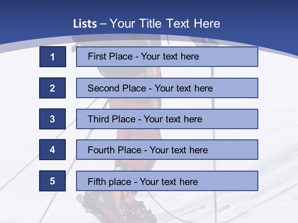 Scene From Walking On Mountain Top. PowerPoint Template