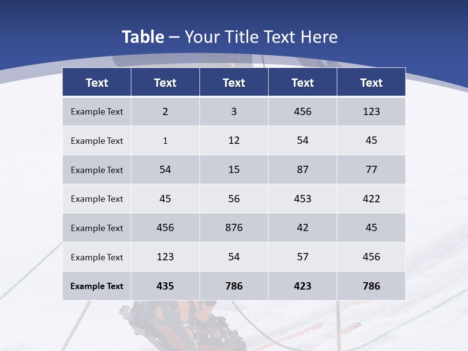 Scene From Walking On Mountain Top. PowerPoint Template