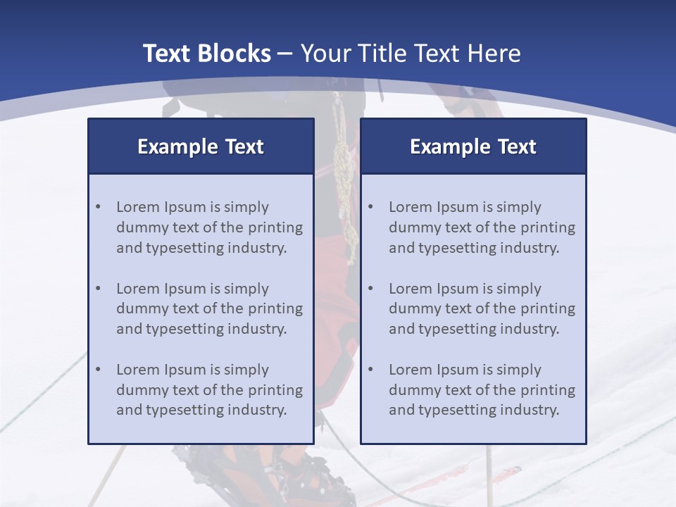 Scene From Walking On Mountain Top. PowerPoint Template