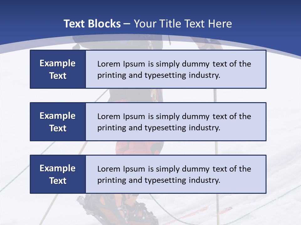 Scene From Walking On Mountain Top. PowerPoint Template