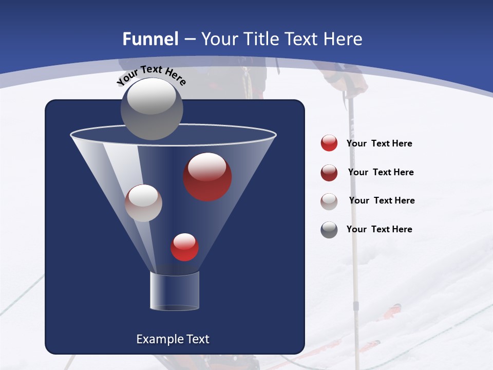 Scene From Walking On Mountain Top. PowerPoint Template