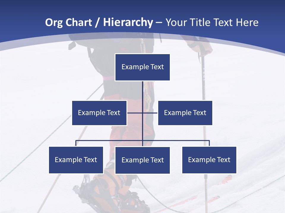 Scene From Walking On Mountain Top. PowerPoint Template