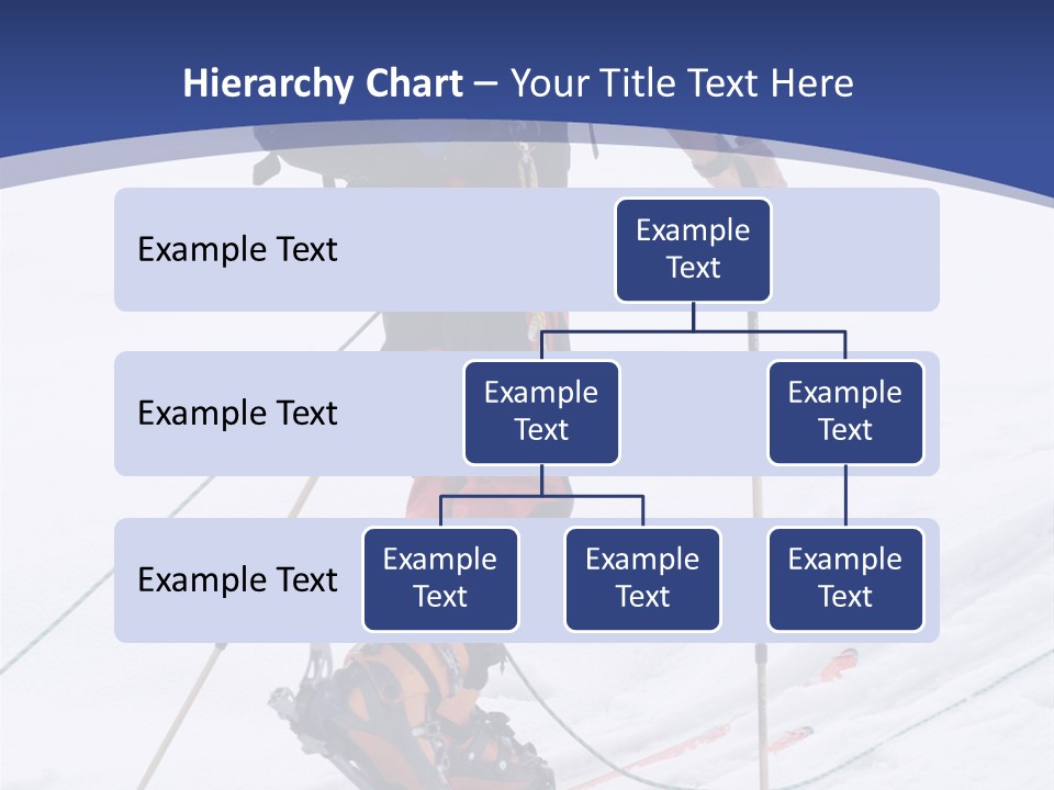Scene From Walking On Mountain Top. PowerPoint Template