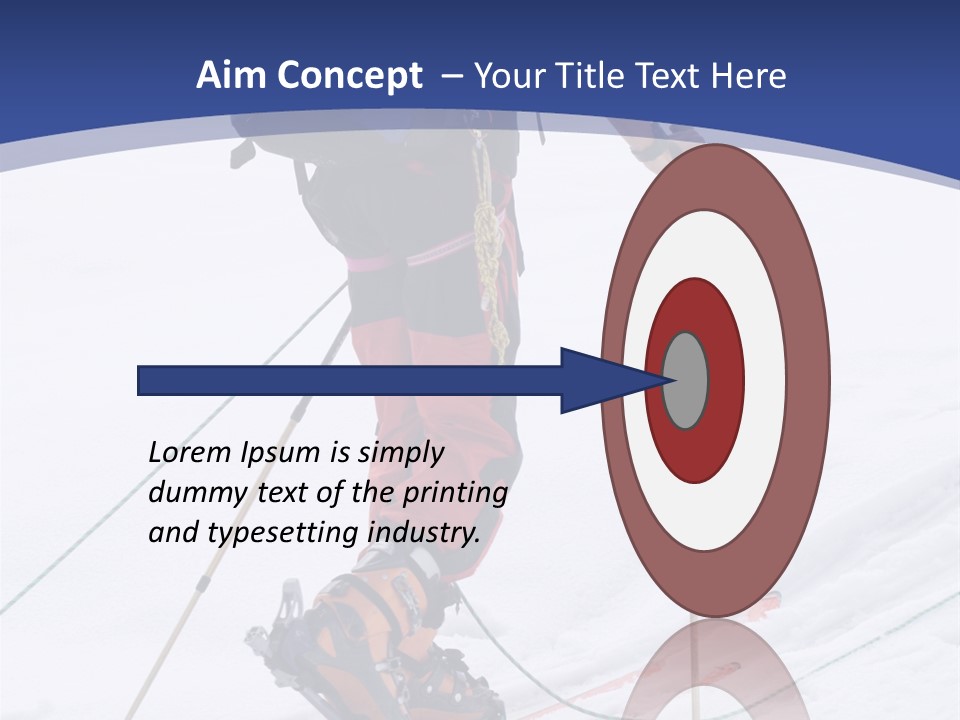 Scene From Walking On Mountain Top. PowerPoint Template