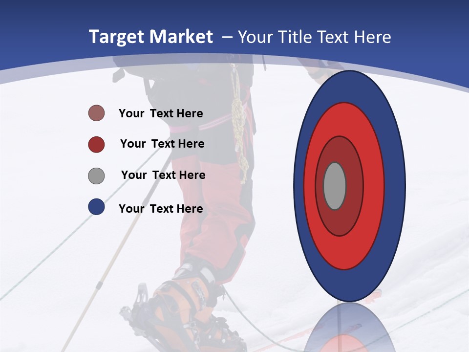 Scene From Walking On Mountain Top. PowerPoint Template