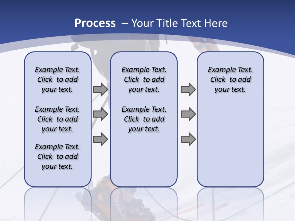 Scene From Walking On Mountain Top. PowerPoint Template