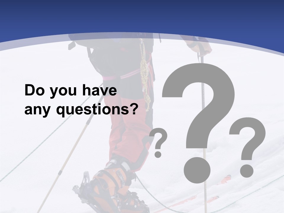 Scene From Walking On Mountain Top. PowerPoint Template